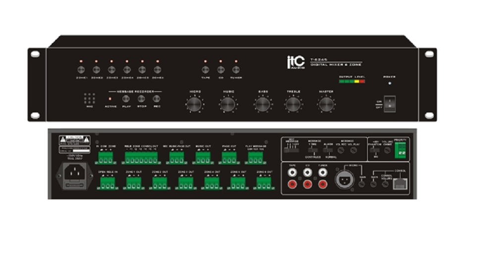 6 Zone Mixer with Voice Recorder