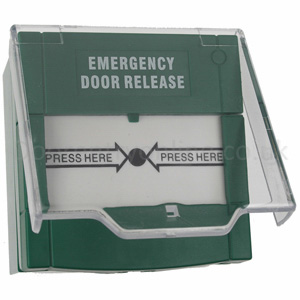 Fire Emergency Break Glass Exit Release Button Green