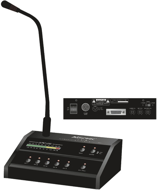Remote Zone Paging Microphone